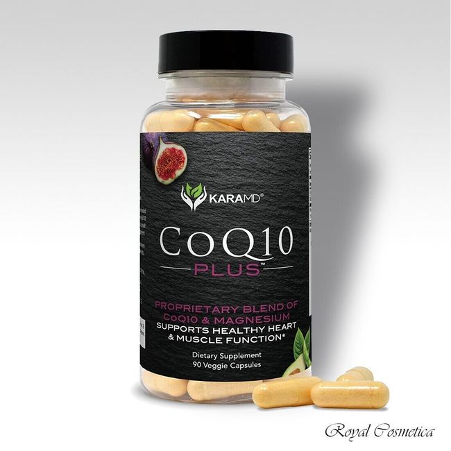 KaraMD CoQ10 & Magnesium Plus Heart Vascular Support Cellular Energy Blood Flow