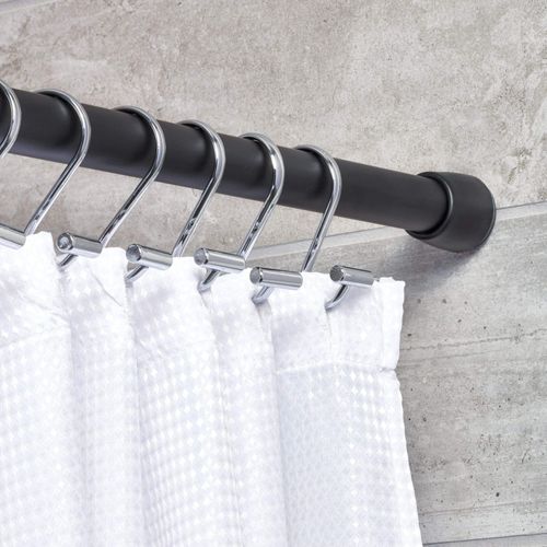 iDesign 76750 T-Bar Shower Hooks, Set of 12, Chrome