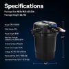 2640GPH Auto-Cleaning Pressurized Bio Pond Filter & 18W Light Timer for Koi Pond