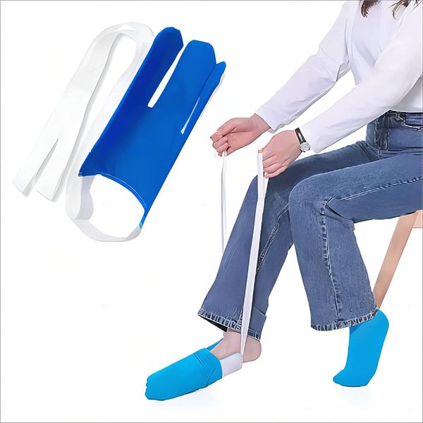 LATRAT Dressing Aid for Socks and Stockings, Stocking Aid, Lightweight and Easy to Put On Socks Stocking Dressing Aid, Sock Aid for Older, Disabled Pregnant Women, Immobile People