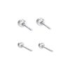 Elli Earrings Set 925 Sterling Silver Crystal