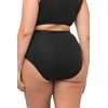 Ulla Popken Damen Slips, 3er-Pack Slip, Schwarz, 50-52