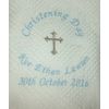 Personalised Christening/Baptism/Naming Day Shawl