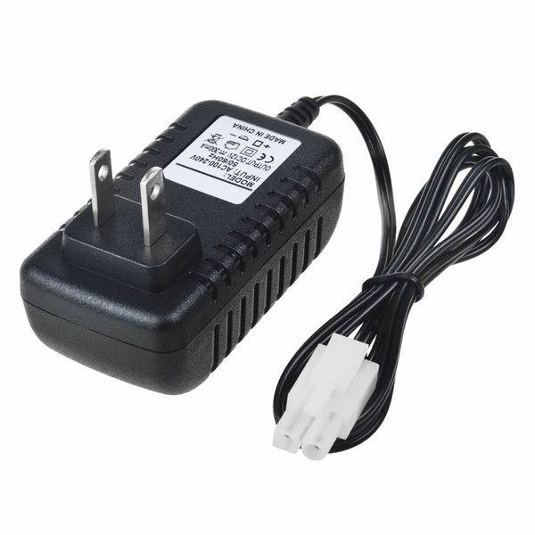 CJP-Geek RC Battery Charger Replacement for 6.0V-9.6V NiMH/NiCd Battery Packs, 12V 300mA AC Plug Charger w/Standard Tamiya Connector Replacement for RC Hobbies, Airsoft Battery Packs