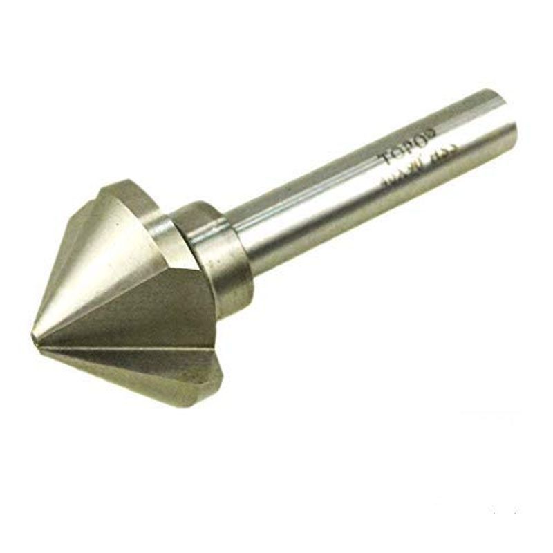 6 Flute Drill Bit 90 Degree Point Angle Chamfer Cutting L4W8 Tool