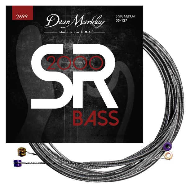 Dean Markley DM2699 Sr2000 Bass Guitar Strings, Size 35 - 128