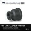 Supply Giant CNSD3005 1 X 3/4"" Black Malleable Iron Reducing Coupling