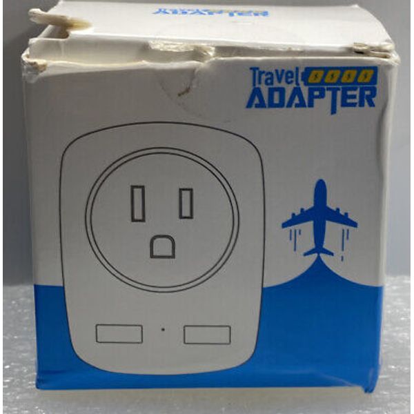 Anker International Power Adapter 2 USB Ports and 1 Outlet US to EU Travel Plug