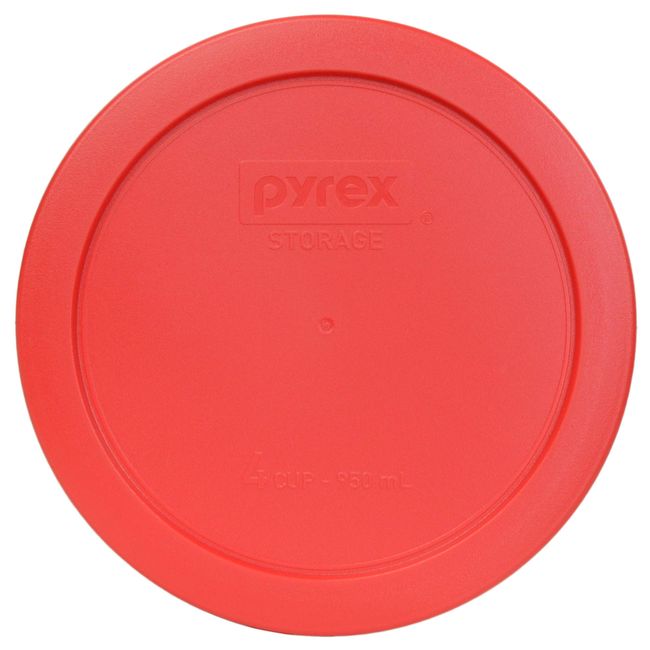Pyrex (1) 7210 3-Cup Glass Dish & (1) 7210-PC Muddy Aqua Lid