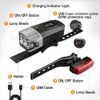 EverBrite Bike Lights Rechargeable Bicycle Light Front & Rear 5+4 Lighting Modes
