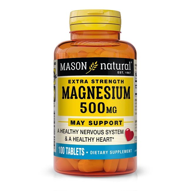 100 TABLETS  EXTRA STRENGTH MAGNESIUM 500 mg High Potency Bone Muscle