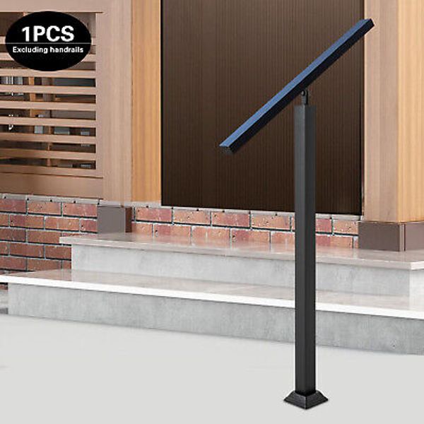 85cm Square Iron Stair Balusters Post Metal Balcony Fence Railing Spindles Black