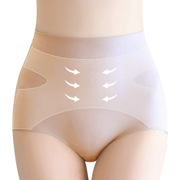 SHUIII Women's Panties, High Waist, Butt Lifting, Tummy Tightening, Girdle, Shaping Underwear, Girdle, Seamless Shorts, Seamless Panties, Panties, Beautiful Butt, Belly Shaper, For Summer, beige