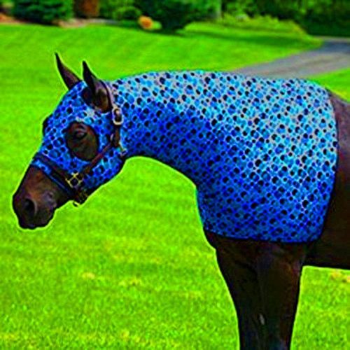 Sleazy Sleepwear for Horses Medium Bubbles Print Zipper Stretch Hood