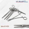 5x Mayo-Hegar Needle 5.5" Holder Driver Surgical Suture Piercing Locking Forceps