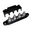 Fastronix 3/8" 4 Stud Stainless Steel Ground Distribution Block with Cover