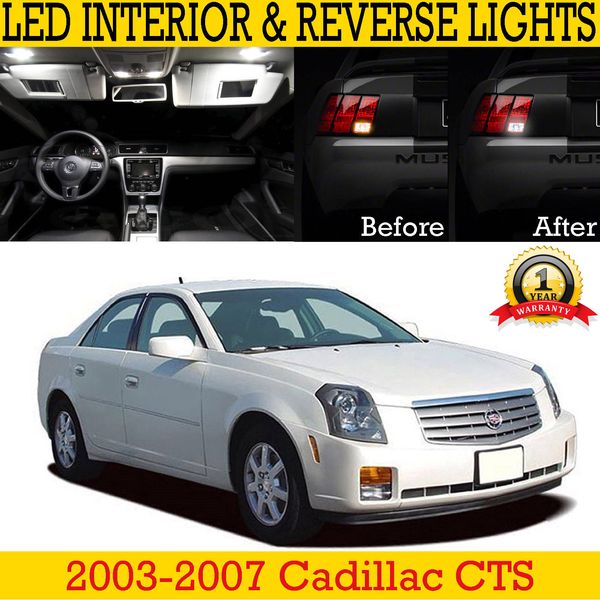 Fits 2003-2007 Cadillac CTS LED Interior & Reverse Light Replacement Kit 16 Bulb