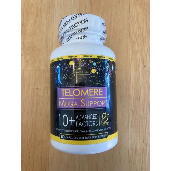 Actif Telomere Mega Support 10+ Advanced Factors Longevity Support 60 Capsules