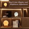 Mydethun 3D Moon Lamp with 3.5 Inch Ceramic Base, LED Night Light, Mood Lighting