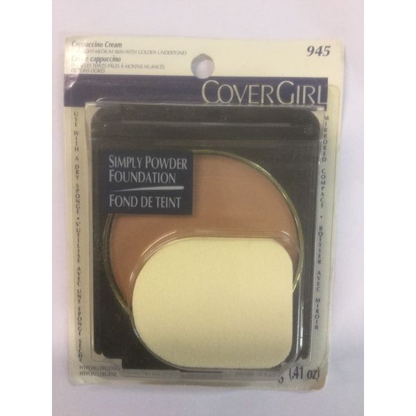 CoverGirl Simply Powder Foundation #945 CAPPUCCINO CREAM ORIGINAL FORMULA NEW.