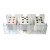 DNB Revolving Playing Card Tray - 9 Deck Plastic Rotating Canasta Card Holder