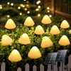 Mushroom Solar Lights Outdoor Waterproof LED Solar String Lights Garden Decor 