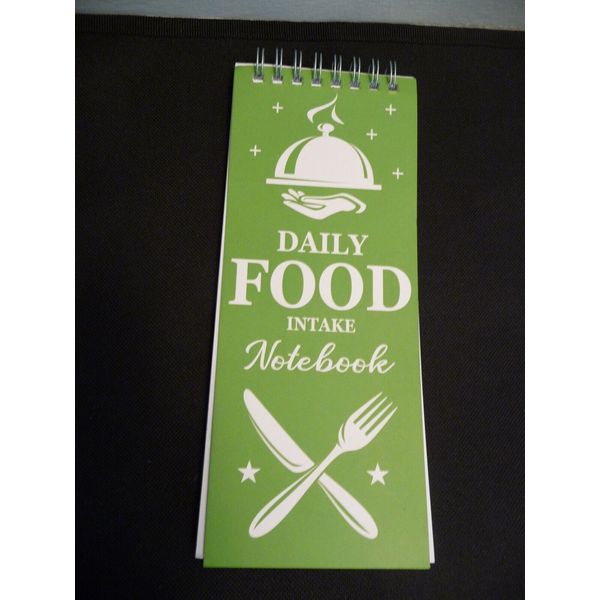 DAILY FOOD INTAKE NOTEBOOK  Calorie Counter,  Food Log  8" x 3"  New