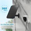 virtavo Solar Panel for Wireless Outdoor Security Camera Compatible with Rechargeable Battery Powered Surveillance Cam, Continuous Solar Power for Camera