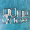 Small Beveled Edge Shape Cutters Set of 8 for Polymer Clay Poly-Tools Geometric