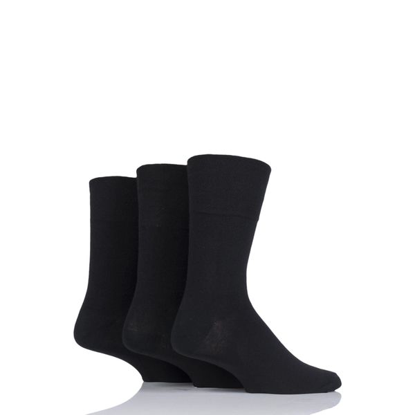 CHAAL® Women's Diabetic Socks soft top cuff Ankle Non Elastic Easy Grip Oedema friendly soft Toe cosy feel for Sensitive feet Legs Smooth sock SIZE (4-8) Black 6 Pairs