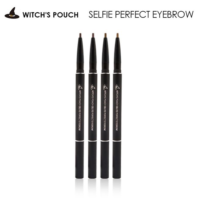 [Mail delivery] Witch&#39;s Pouch SELFIE PERFECT EYEBROW<br> Pencil Screw Brush Eyebrow Eyebrow Gray Brown Natural Waterproof Makeup Korean Cosmetics<br><br>