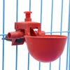20x Poultry/Quail Water Drinking Cups Chicken Hen Plastic Automatic Drinker NEW