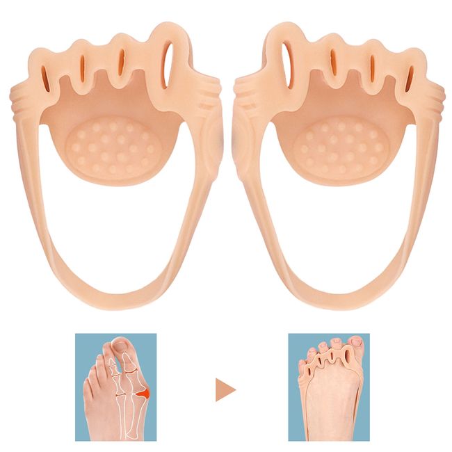 Flexible Toe Separators Breathable Shock Absorbing Toe Spacers Soft Toe top sale