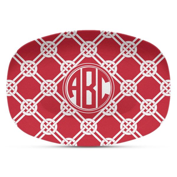 Personalized Celtic Knot Plastic Platter - Microwave & Oven Safe Composite Polymer