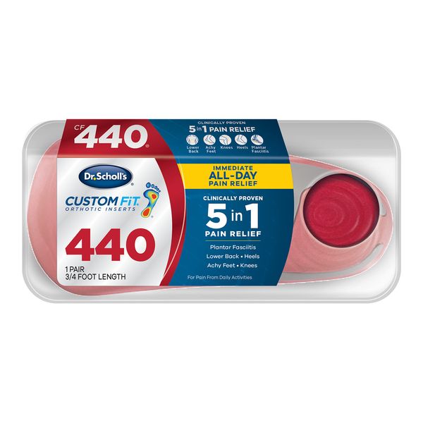 Dr. Scholl's Custom Fit Orthotic Inserts, CF 440, Red