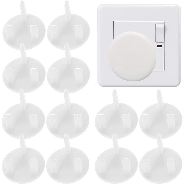 22 Pack UK Plug Socket Covers White Baby Home Safety Outlet Covers Child Proof Plug Socket Protectors Guards Caps to Prevent Electric Shock