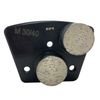 Trapezoid Grinding Discs For Concrete Floor Grinders Soft Bond 30 Grit 6 Pack