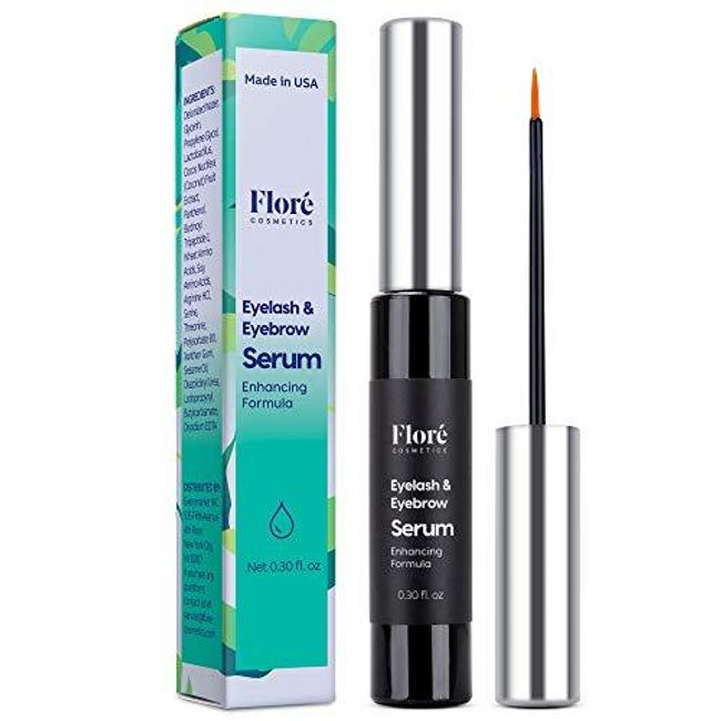 Eyelash Growth Serum, Natural Eyelash & Eyebrow Enhancer, Cruelty Free for Longer, Thicker Eyelash