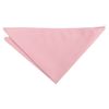 DQT Plain Twill Wedding Pocket Square Handkerchief - Dusty Pink