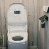 Sitting Toilet Sticker, Standing Prohibited, Sit, Sit, Manor Sticker (Simple/Olive)