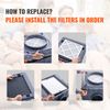 HEPA Air Filter Replacement 15.75'' x 15.75'' for Air Scrubber