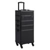 Rolling Cosmetic Case Professional Makeup Train Case 4 in 1 Trolley Makeup Case