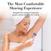 AOA Studio Women's 5-Blade 7pc Kit Including 1pc Handle 5pcs Five-Blade Heads from Swedish1pcs Stainless Steel Shower Hook Hydrating Aloe and Vitamin E Strip Cleanest, Closest, Comfortable Shave