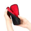 Cosmetic Pouch, Small, Slim Multi-Use Pouch, Simple & Basic 4WP-BS908 Artisan & Artist, Black