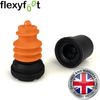 Flexyfoot Shock Absorbing Walking Stick Ferrule - 20mm Black