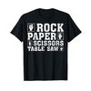 Funny Rock Paper Scissors Table Saw Carpentry T-Shirt