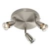 Amalfi 3 Way Decorative Satin Silver GU10 LED Compatible Round Adjustable Ceiling Spotlight