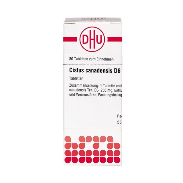 DHU Cistus canadensis D6 Tabletten, 80 St. Tabletten