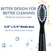 Sonic-FX Duo Dual Handle Rechargeable Electric Toothbrush Set for Adults and Kids - 3 Modes, Smart Auto-Timer - with Charging Dock Brush Holder and 14 Brush Heads - Black and White