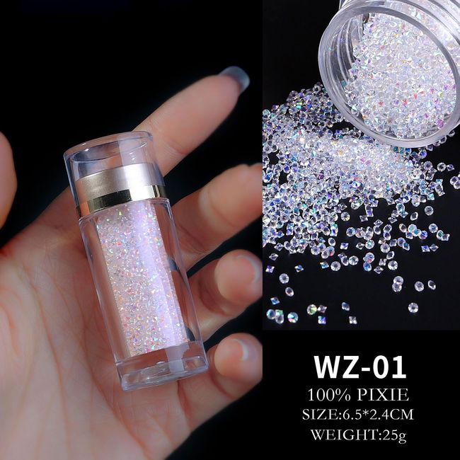 Nail Art Rhinestones 3D Micro Beads Gems Glass Crystal DIY Manicure  Decoration#